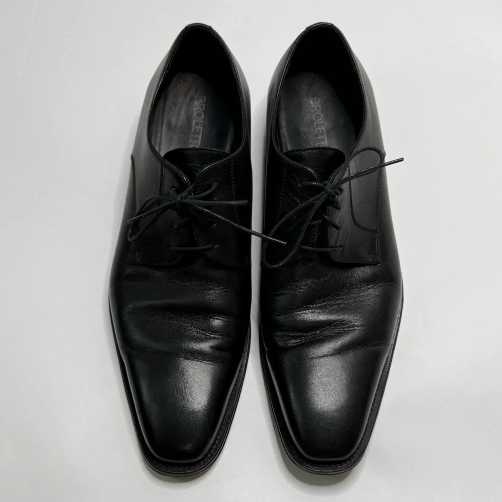 Broletto To Boot New York Mens Dress Shoes Black Leather Italian Oxford 13 M
